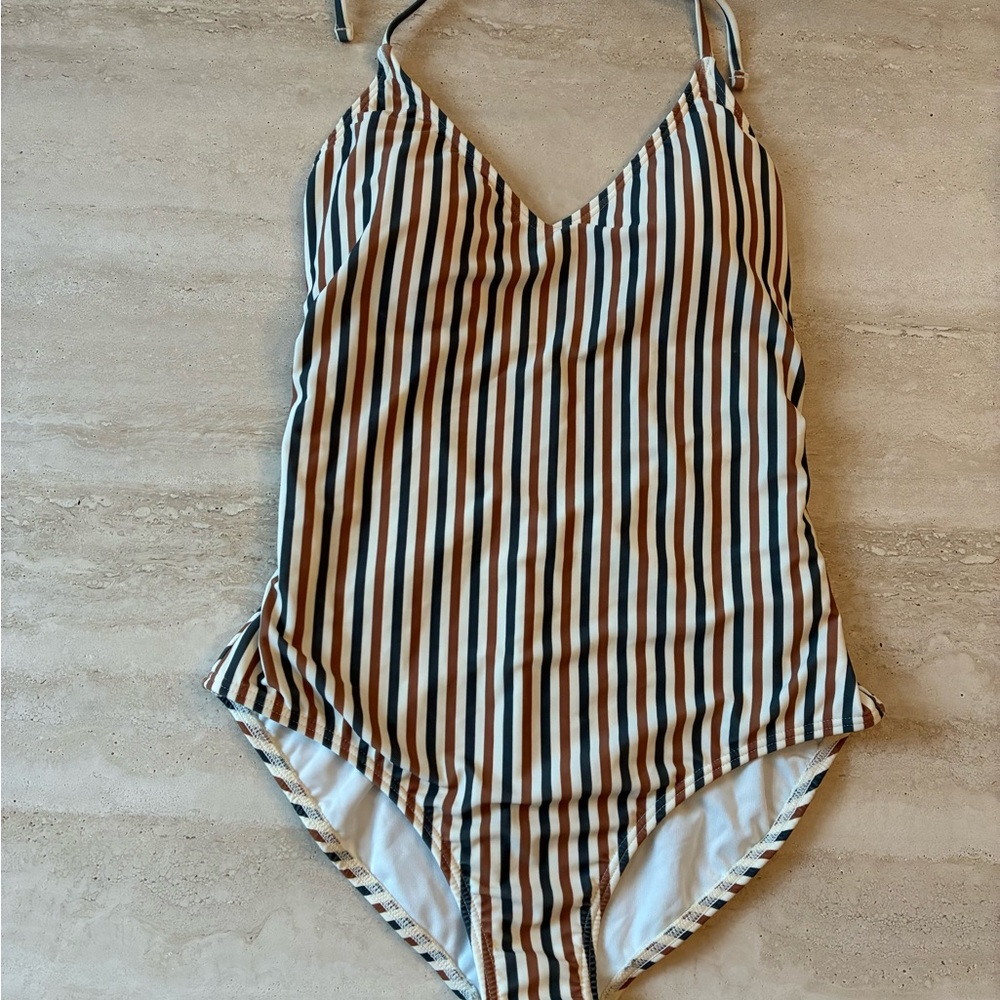 Rylee + Cru Striped One Pieces Swimwear